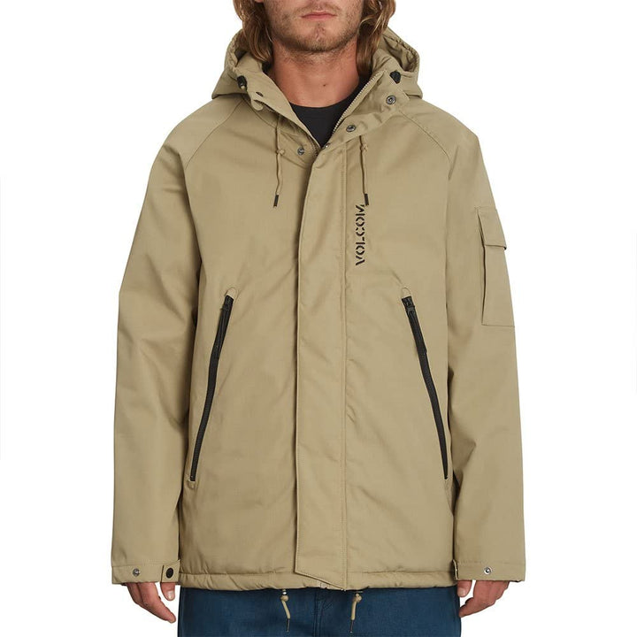 Volcom Herren Stoke Stone Jacket Jacke S Kaki, S Kaki
