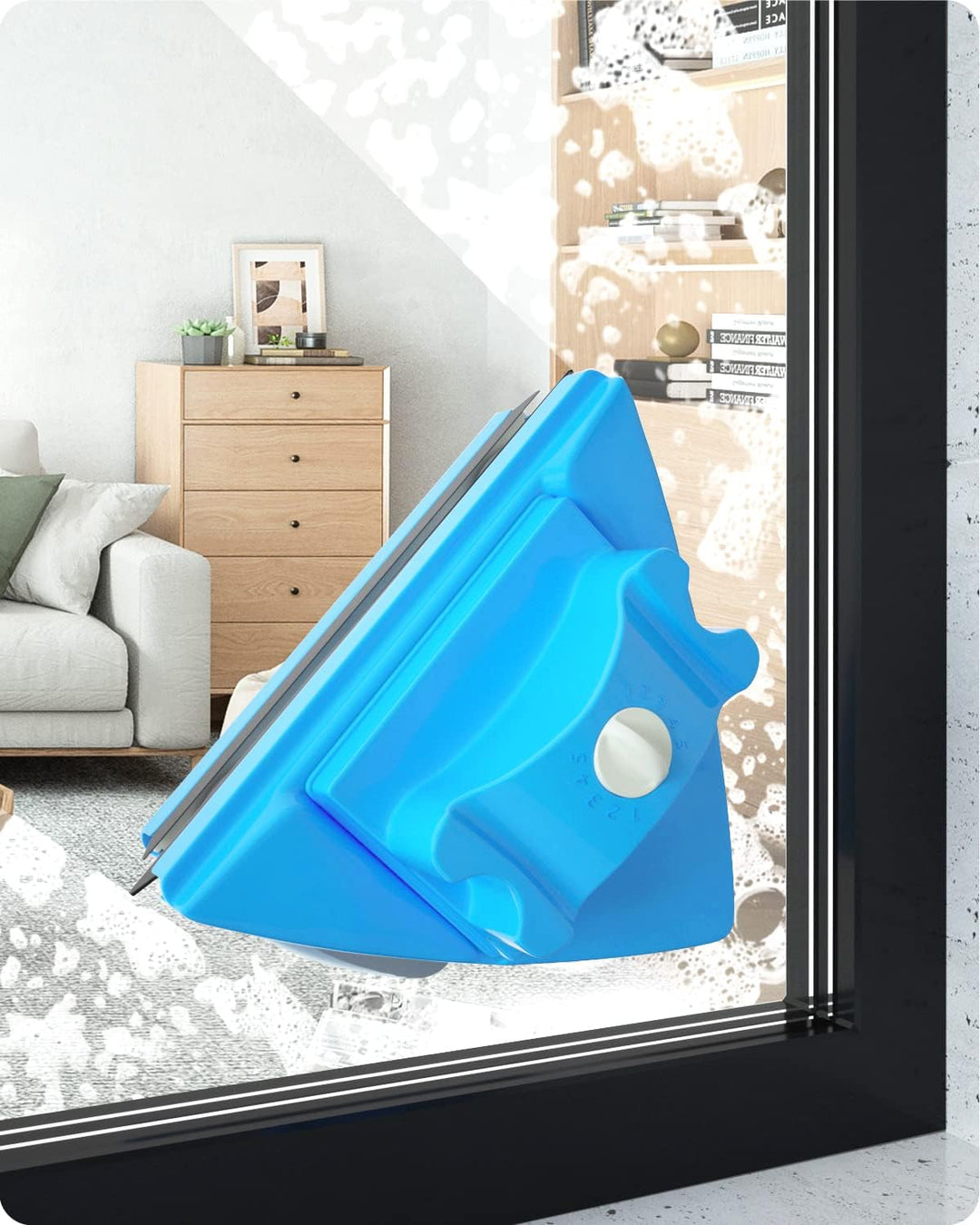 Double Side Magnetic Fensterreiniger, Einstellbare Magnetic Double Window Glas Wischer Segelflugzeug