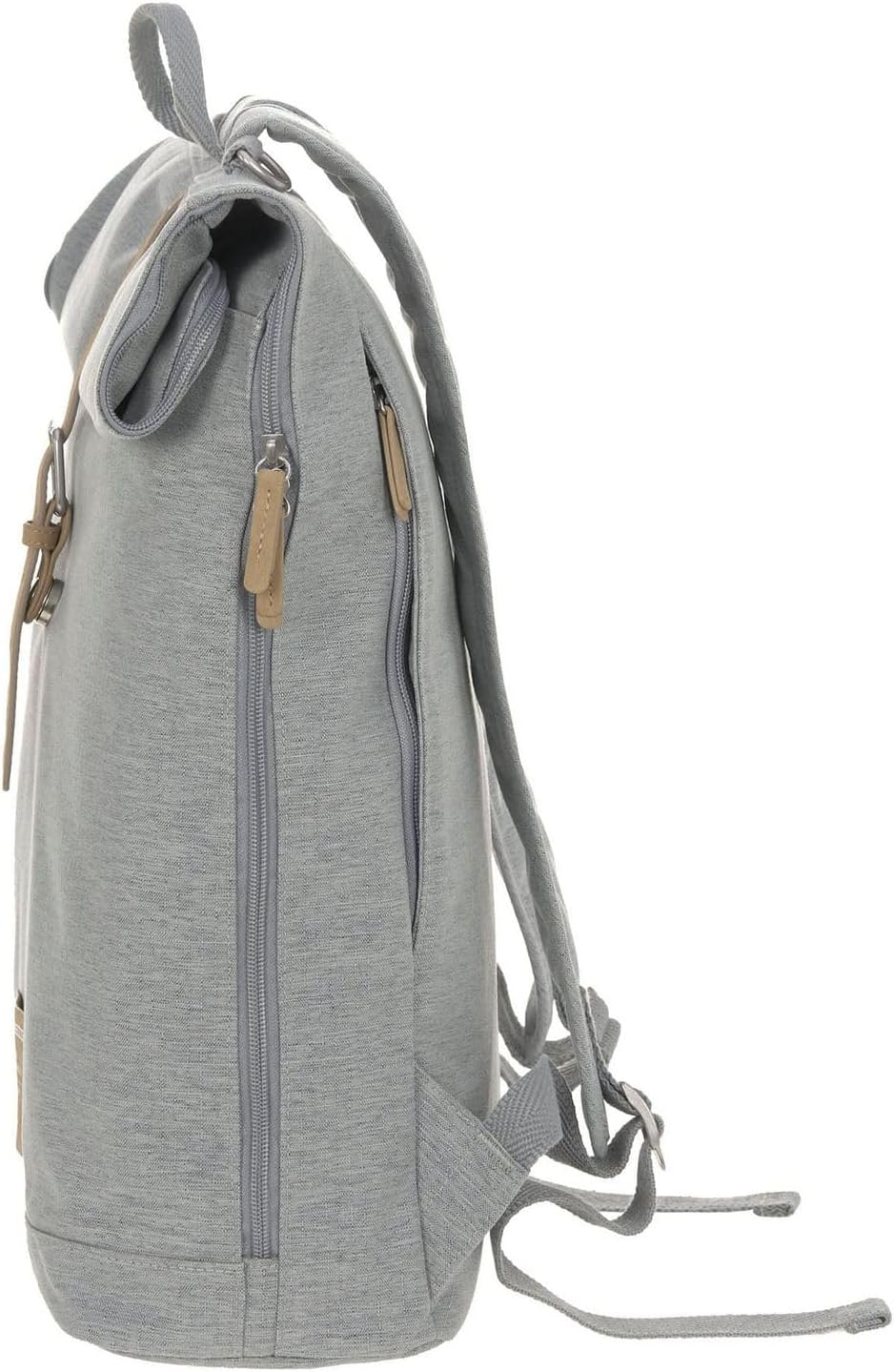 LÄSSIG Green Label Rolltop Backpack Grey Melange