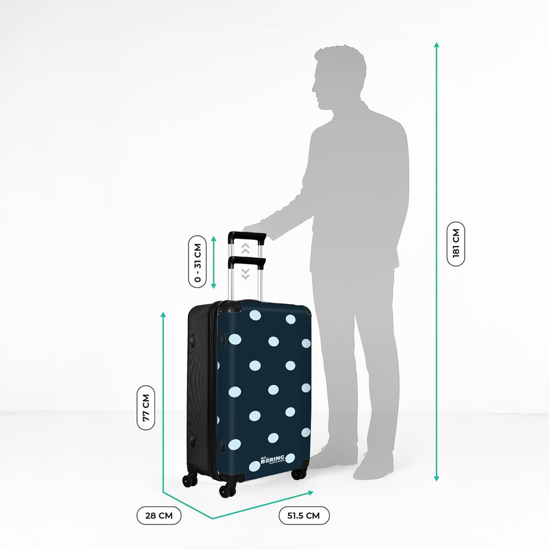 Koffer XL Gross 77x51.5x28 cm Reisekoffer mit Rollen Leicht Trolley grosser Hartschalenkoffer Rollko