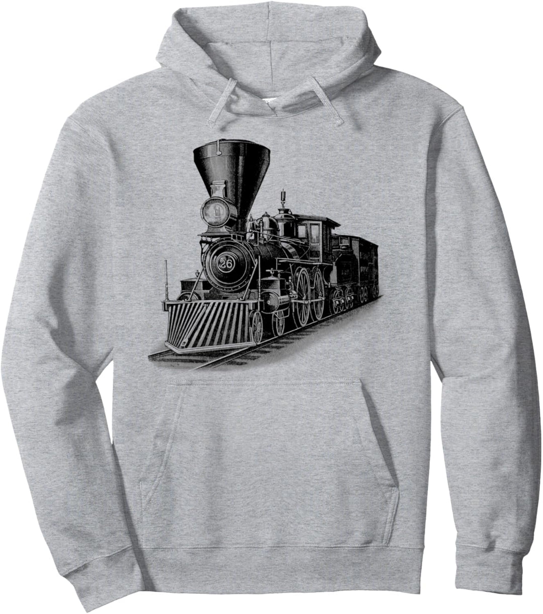 Lokomotive Dampfzug Eisenbahn-Lokomotive Pullover Hoodie