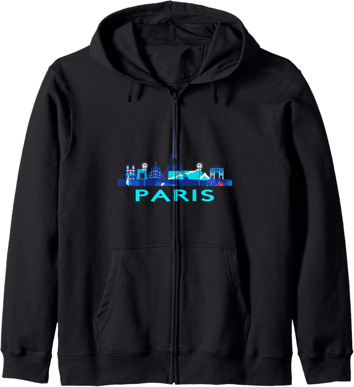 Paris Souvenir with Paris Sights Kapuzenjacke