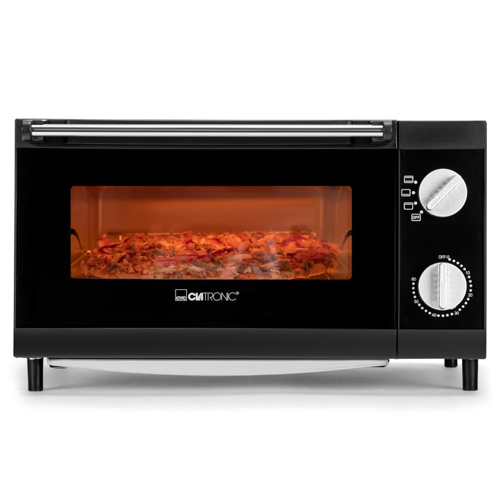 Clatronic Multi-Pizza-Ofen MPO 3520, Ober- und Unterhitze im Kombibetrieb möglich, 12 Liter Backraum