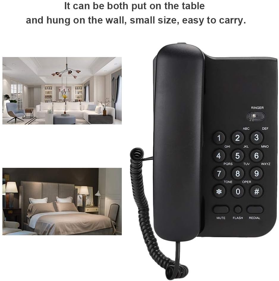 Hoteltelefon, KX-T3026CID Festnetztelefon Tragbares Englisches Telefon für das Home Office des Hotel