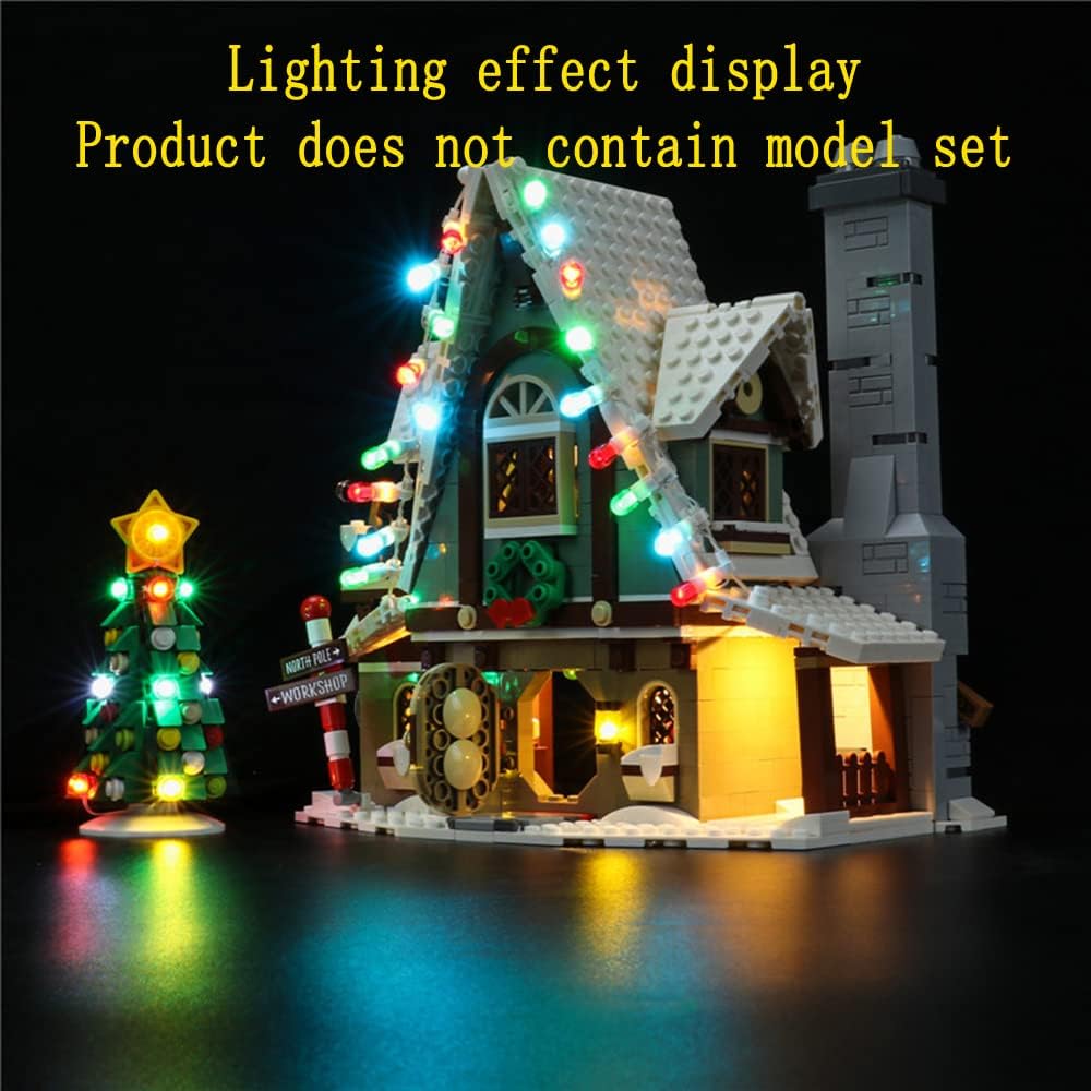 GEAMENT LED Licht-Set Kompatibel mit Lego Elf Clubhouse - Beleuchtungsset für Creator 10275 Baumodel