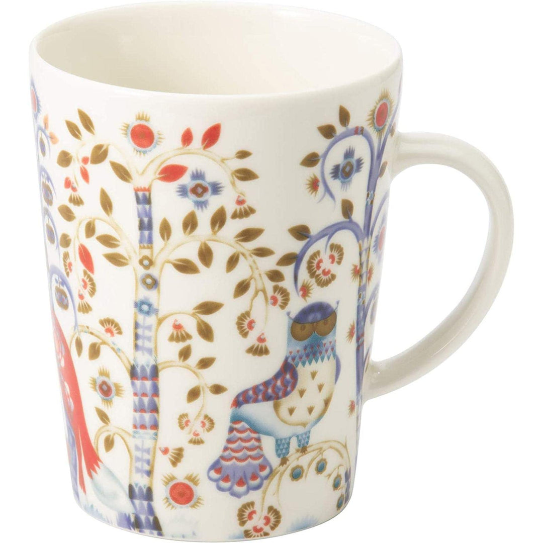 Iittala 1012450 Taika Becher mit Henkel 0,4 Liter Weiss, Porzellan, Weiss