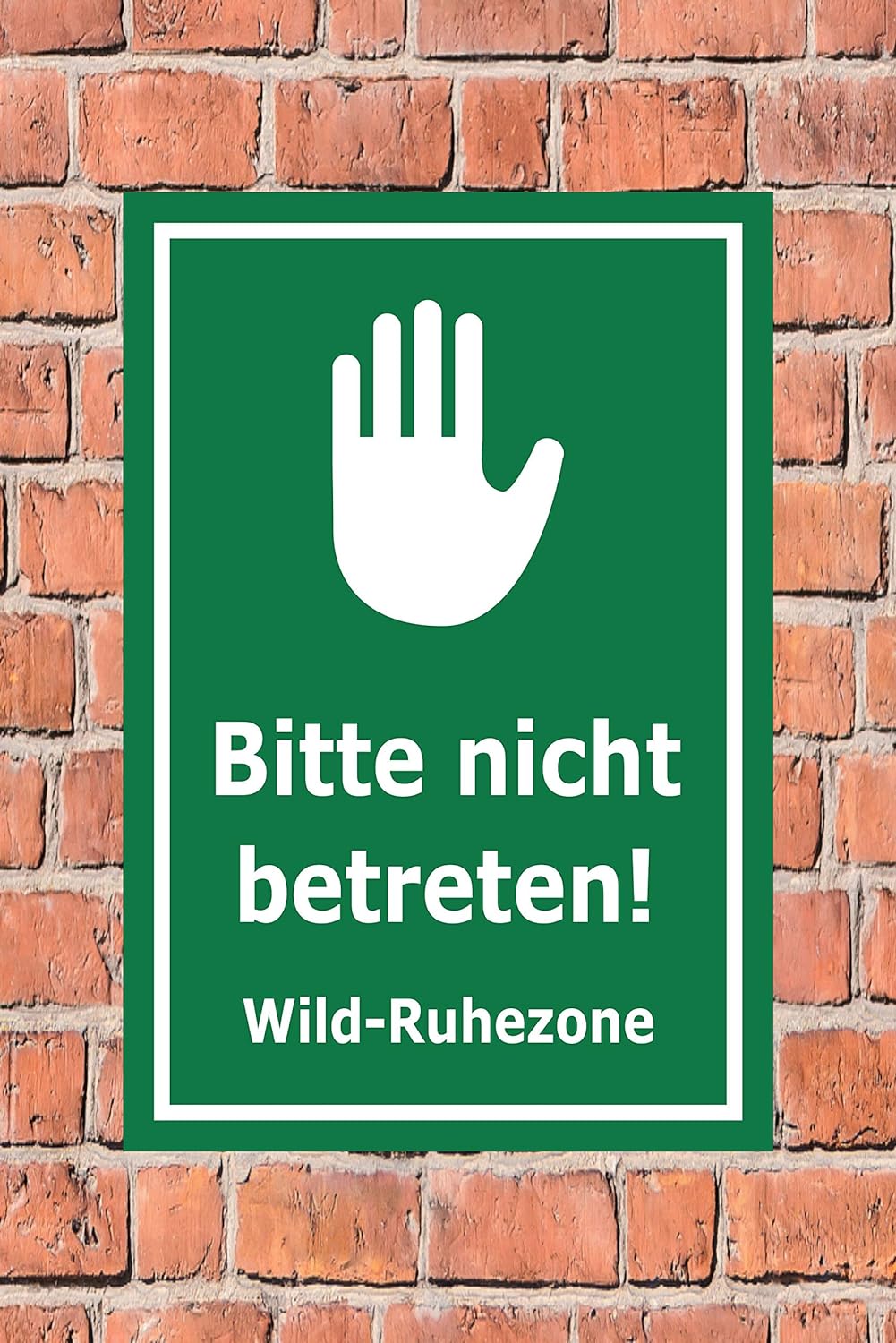 Melis Folienwerkstatt Schild Wild-Ruhezone - 60x40cm - 3mm Aluverbund – 20 VAR S00359-016-E 60x40cm