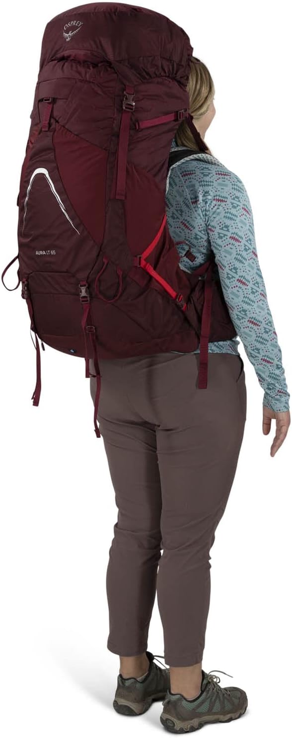 Osprey Europe Damen Aura Ag Lt 65 Backpack Koseret/Darjeeling Spring Green WM/L, Koseret/Darjeeling