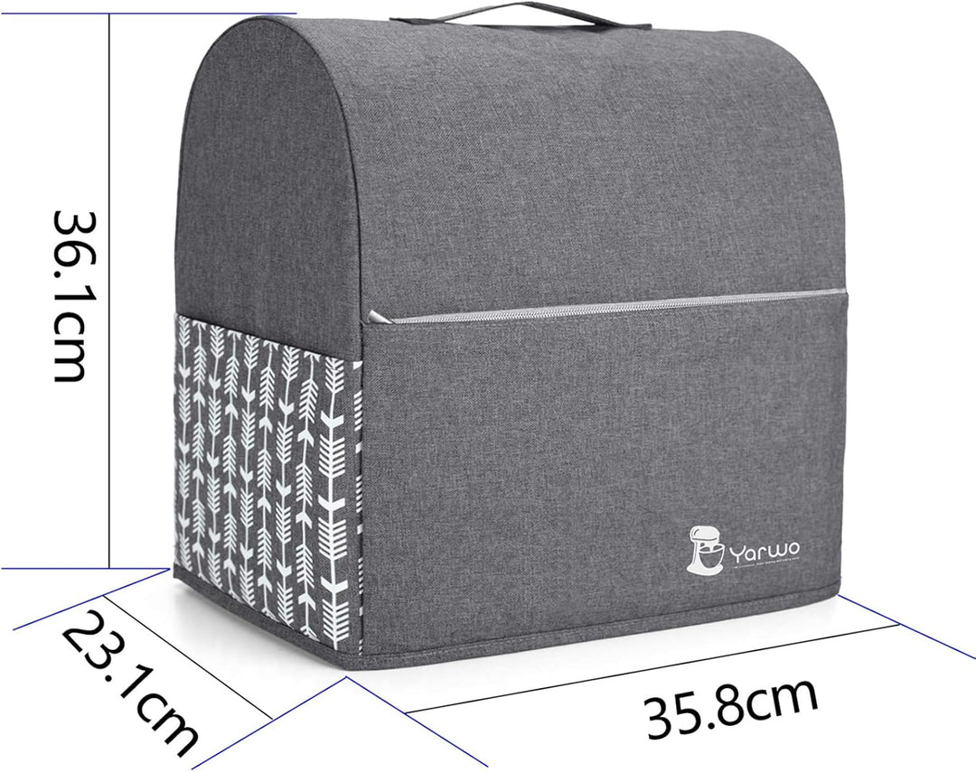 Yarwo Abdeckhaube Kompatibel mit Kitchen Aid Küchenmaschine Zubehör, Schutzhülle mit Oberem Griff fü