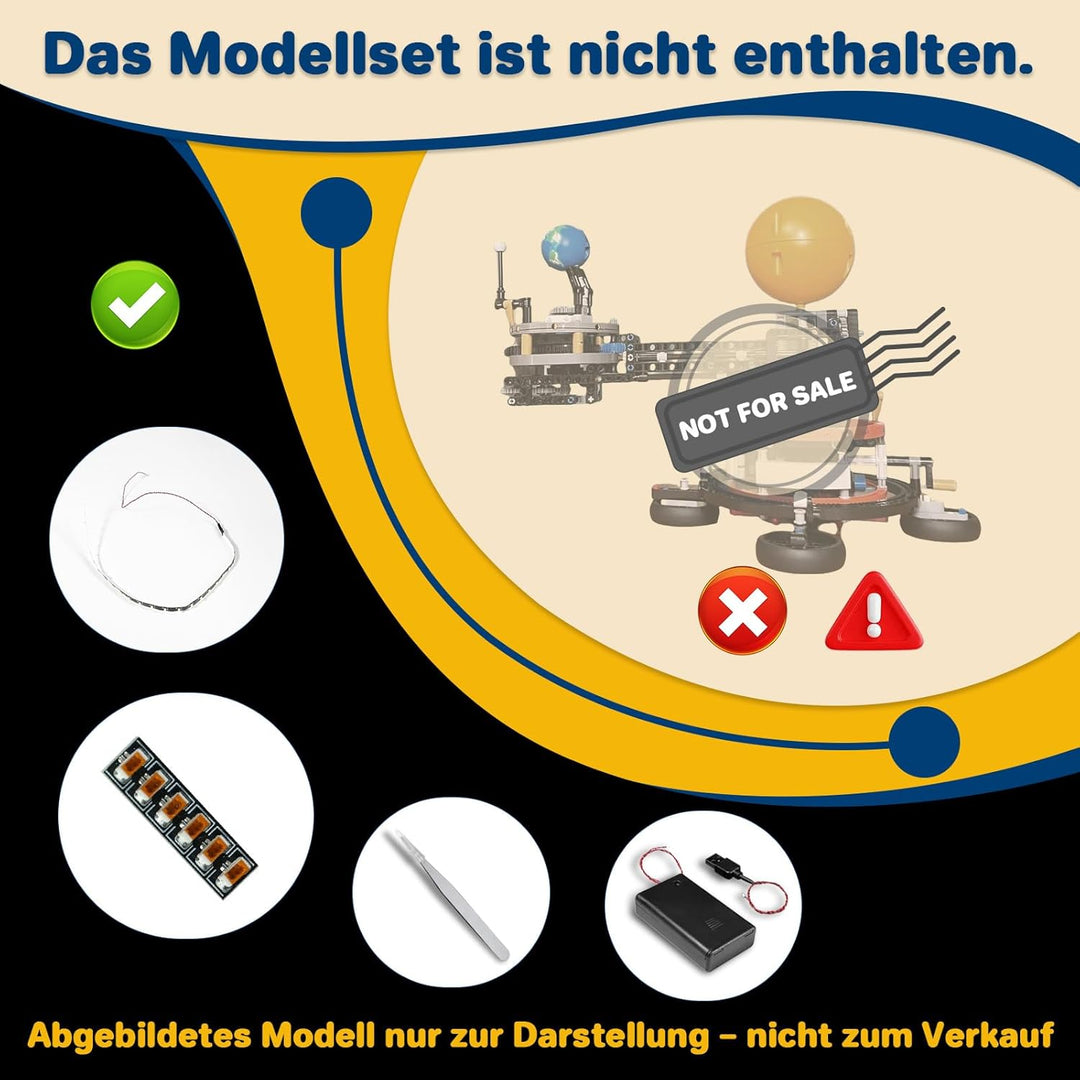 LocoLee Led Licht Kompatibel mit Lego Sonne Erde Mond Modell- Compatible with Lego Sonne Erde Mond M