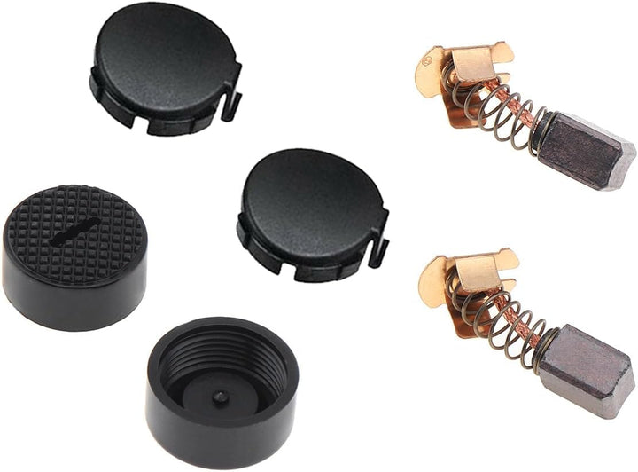 ChgImposs 7 Stück Kohlebürsten Halter Kappe für Makita BGA450 BGA452 DGA452, Kohlebürstenhalter Set