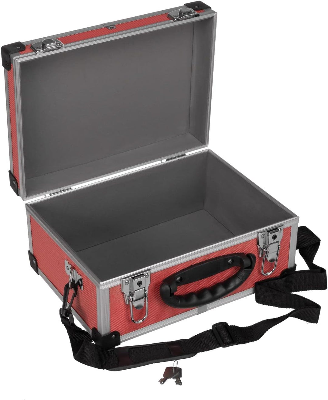 anndora Werkzeugkoffer 70106 Aluminium Rahmen Koffer - Werkzeugkiste 32,5 x 25,5 x 17,5 cm mit Neopr