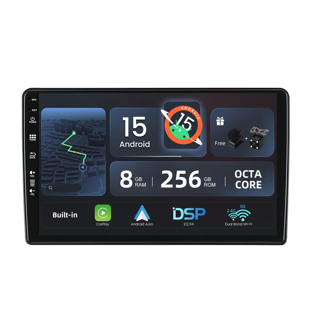 [8G+256G, 8-Core] - Android 15 IPS Autoradio für Benz W209-W203 W168 ML W163 W463 Viano W639 - Kabel