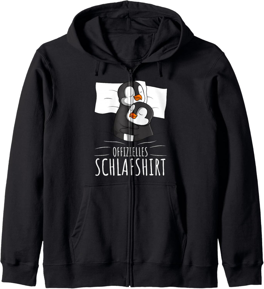 Offizielles Schlafshirt Pinguin Schlafanzug Penguin Kapuzenjacke