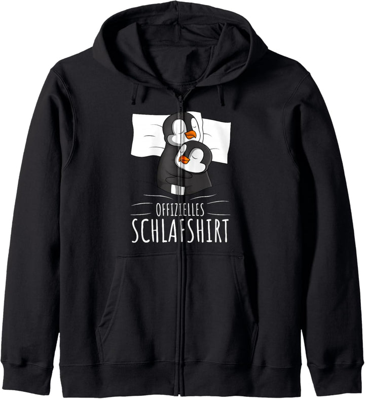 Offizielles Schlafshirt Pinguin Schlafanzug Penguin Kapuzenjacke