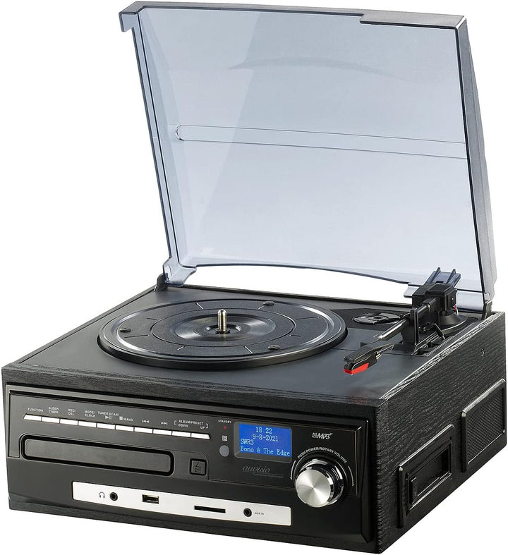 auvisio Musikanlagen: Kompakt-Stereoanlage & Digitalisierer mit DAB-Digitalradio & Software (Schallp