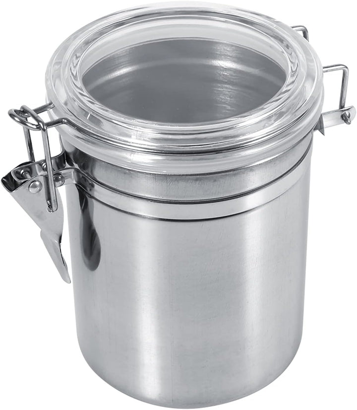 Hapivida Luftdichte Vakuum Kaffeedose, 1000ml Edelstahl Kaffeepulver Dose mit Aroma-Deckel und Versc