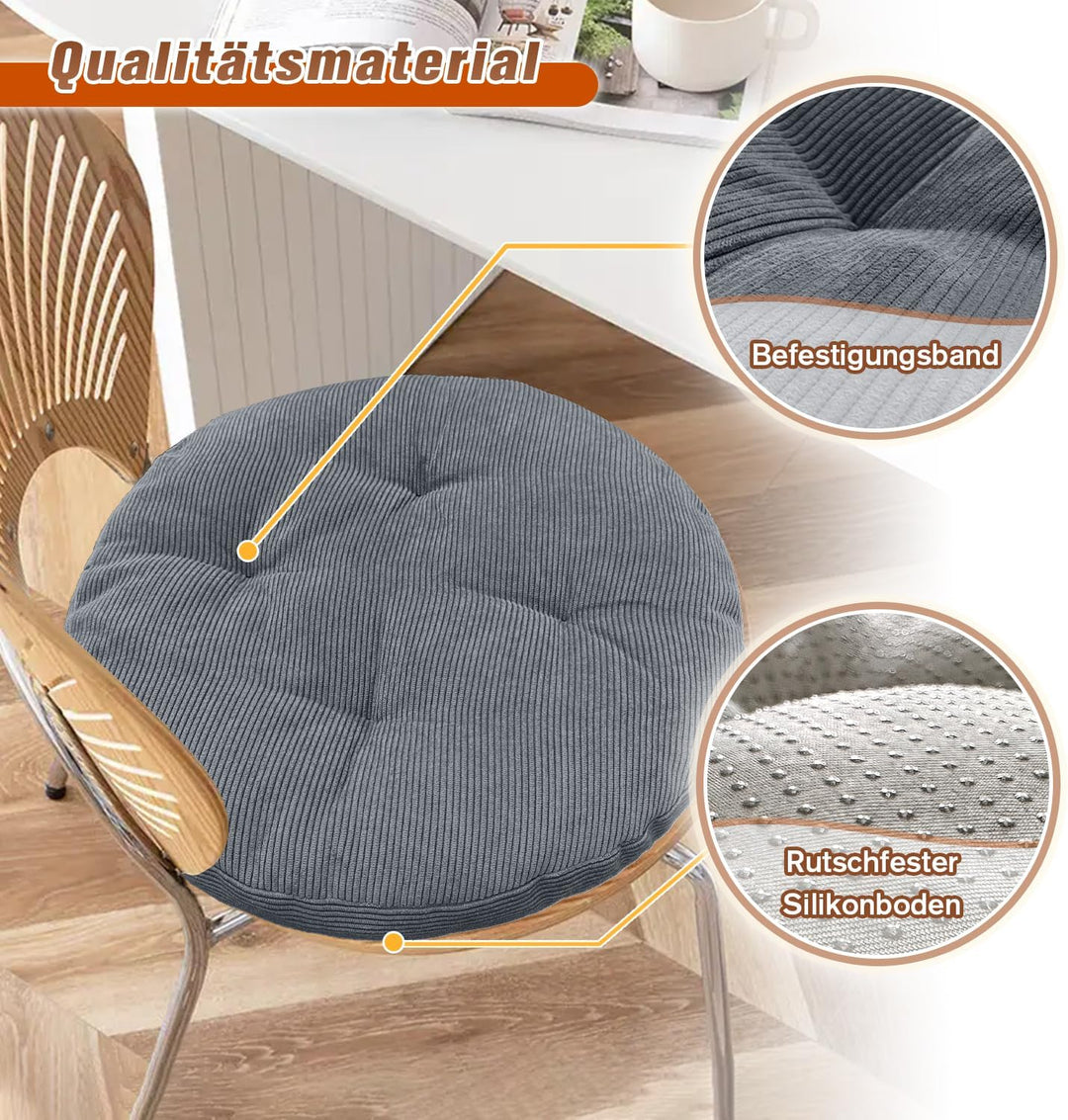Sitzkissen Rund 30cm Dicke 6cm 1 Stück Bodenkissen Rund Sitzpolster Stuhlauflage Sitzpolster Stuhlki