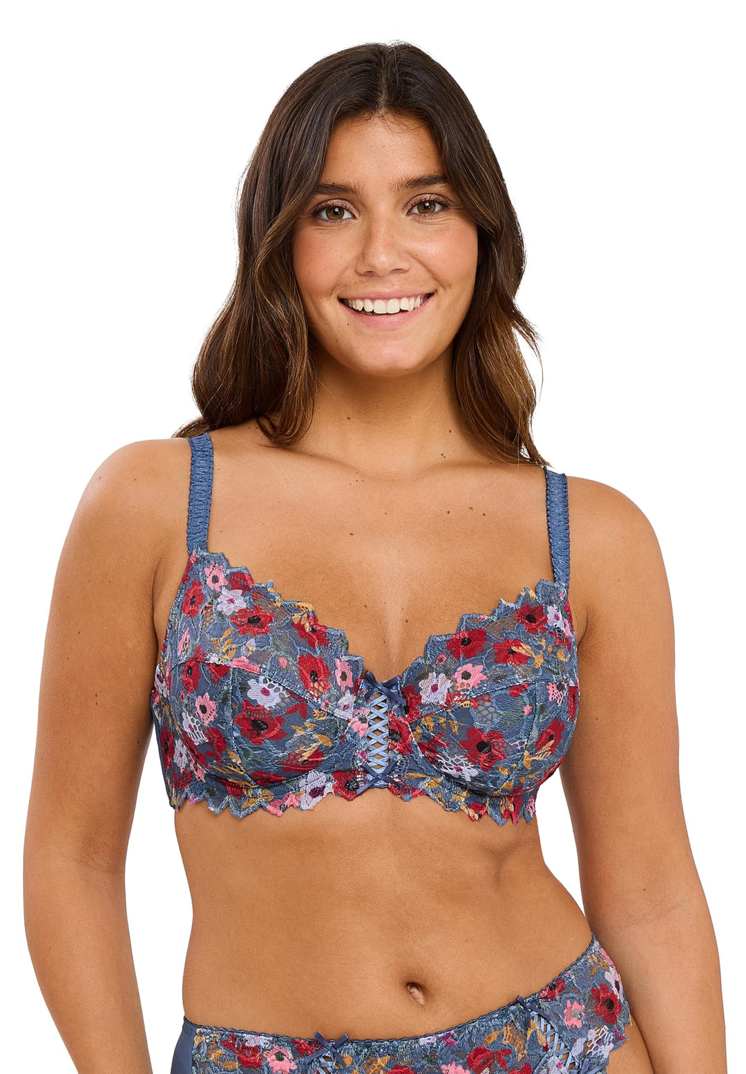 Sans Complexe Damen Arum Mosaic_709212 Klassischer Bügel-BH (1er Pack) 75C Blau, 75C Blau