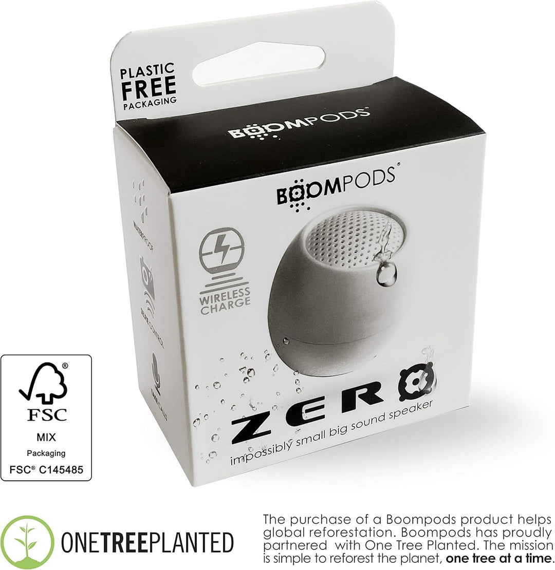 Boompods Zero Mini Bluetooth Lautsprecher - tragbarer Outdoor Lautsprecher, IPX6 Wasserschutz & 5 St