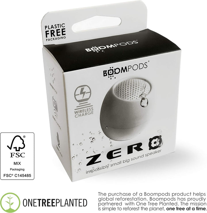 Boompods Zero Mini Bluetooth Lautsprecher - tragbarer Outdoor Lautsprecher, IPX6 Wasserschutz & 5 St