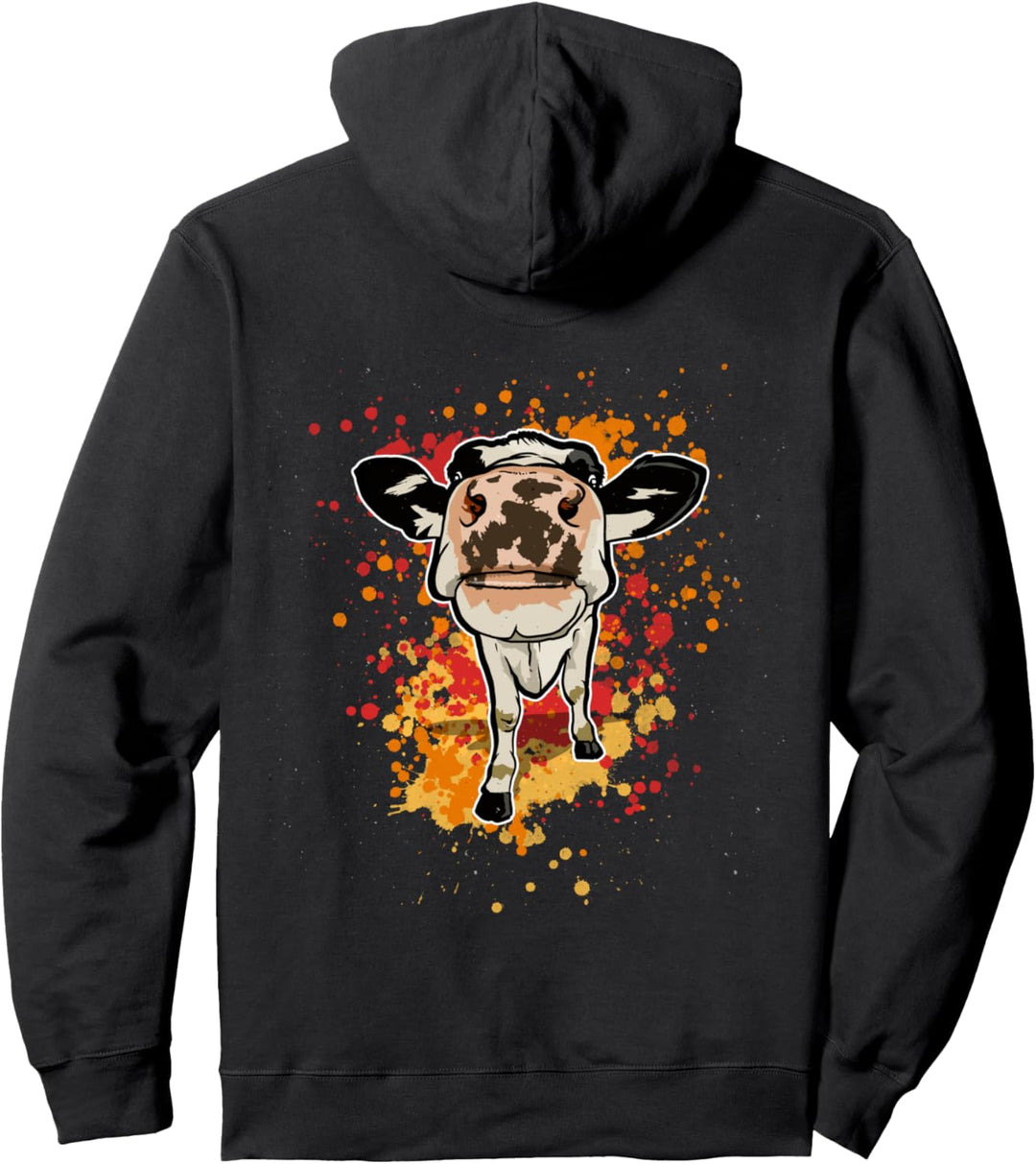 Lustige Kuh für süsse Kühe Pullover Hoodie
