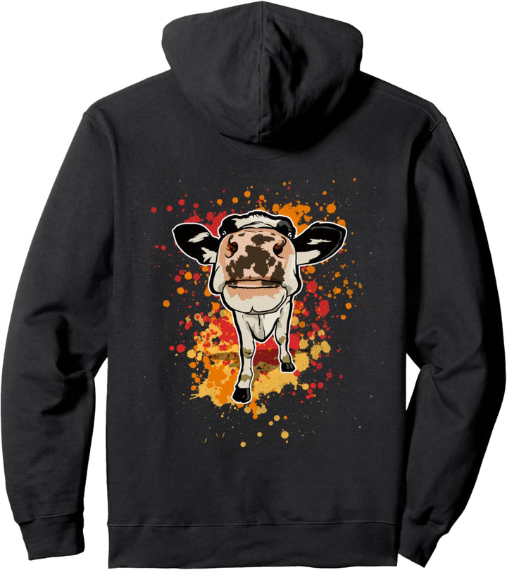 Lustige Kuh für süsse Kühe Pullover Hoodie