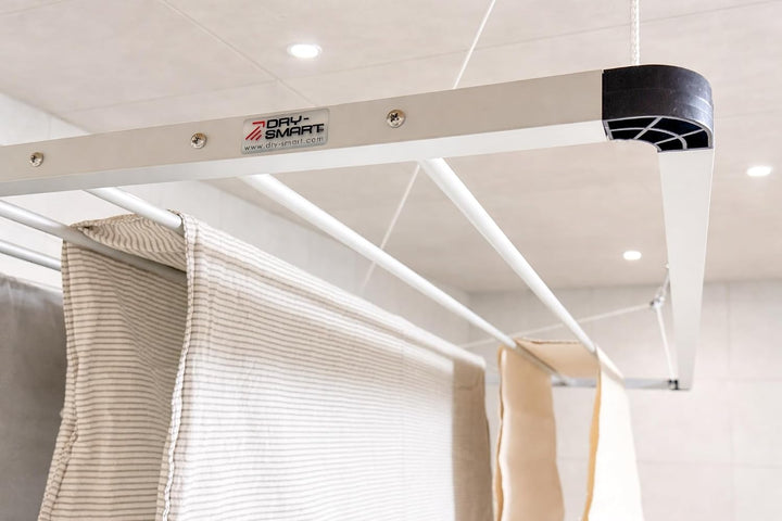 DRY-SMART Lift Deckenwäscheständer - Deckentrockner - Wäscheständer für die Decke 120cm für Badewann