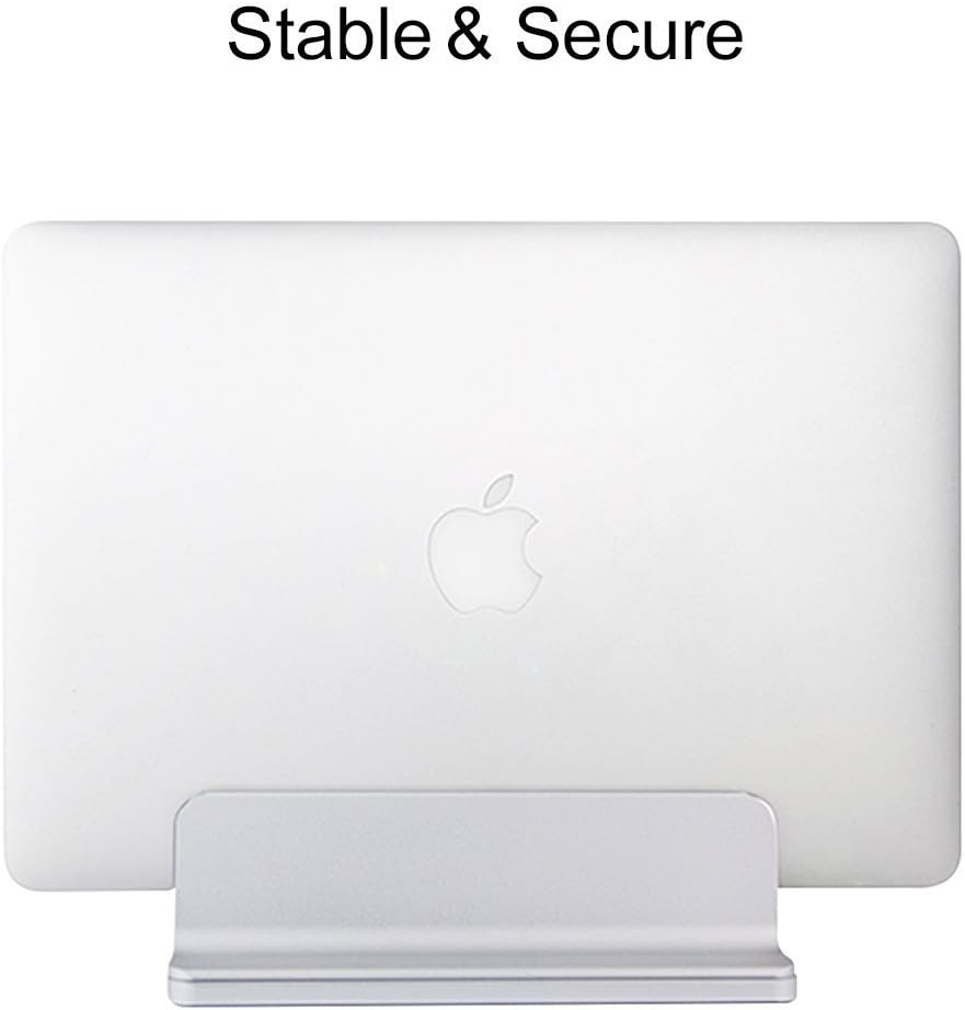 MOSISO Vertikaler Laptop Notebook Ständer Halter, Einstellbar Aluminium Legierungs EIN Steckplatz Sc