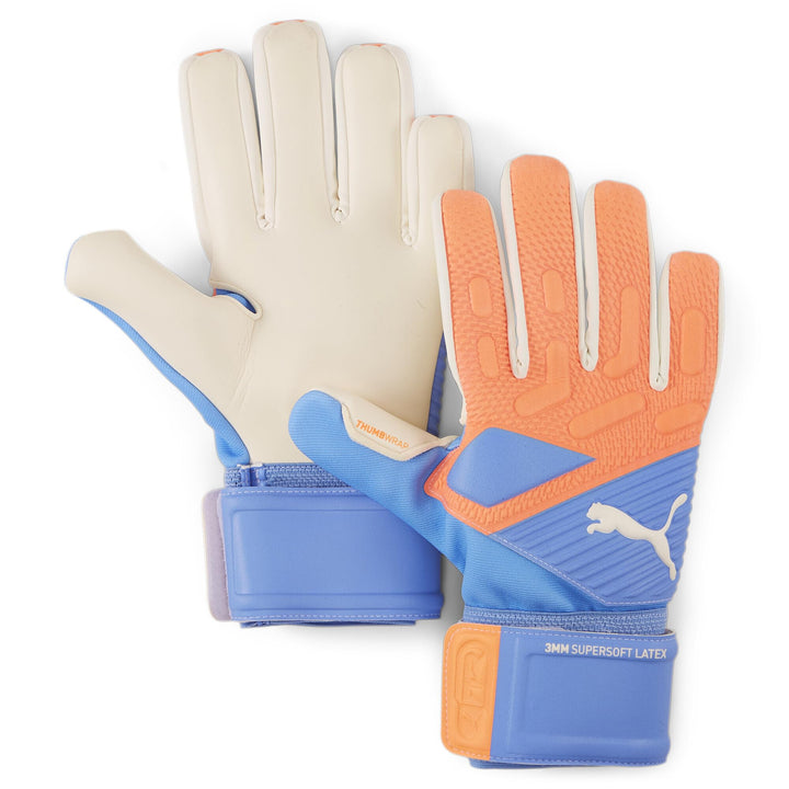 PUMA Zukünftiges Spiel Nc Torwarthandschuhe 11 orange / blau, 11 orange / blau