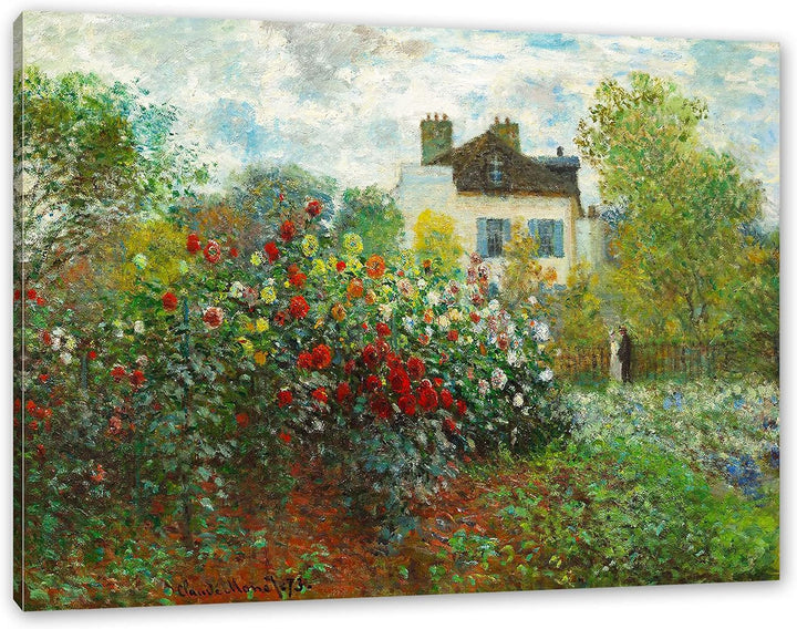 Claude Monet - Des Künstlers Garten in ArgenteuilEi als Leinwandbild / Grösse: 120x80 cm / Wandbild