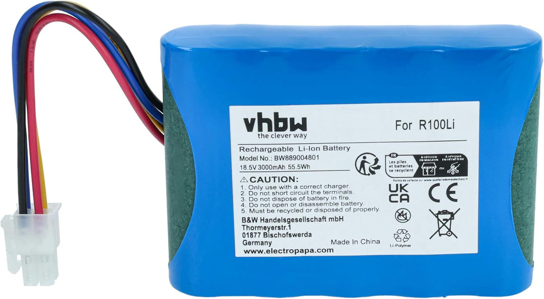 vhbw 1x Netzteil, 1x 3000 mAh Akku, 1x 20 m Niederspannungskabel kompatibel mit Husqvarna Automower