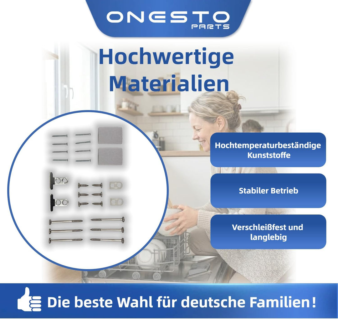 Spülmaschinentür Montagesatz Bosch 618833 00618833, Vollversenkbare Frontplatte Ersatz Kompatibel mi