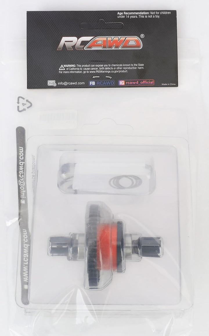 RCAWD Aluminium Center Diff Set, mit 40CrMo Hauptdiff-Getriebe 50T SPIRAL für Arrma 1/7 1/8 6S RTR H