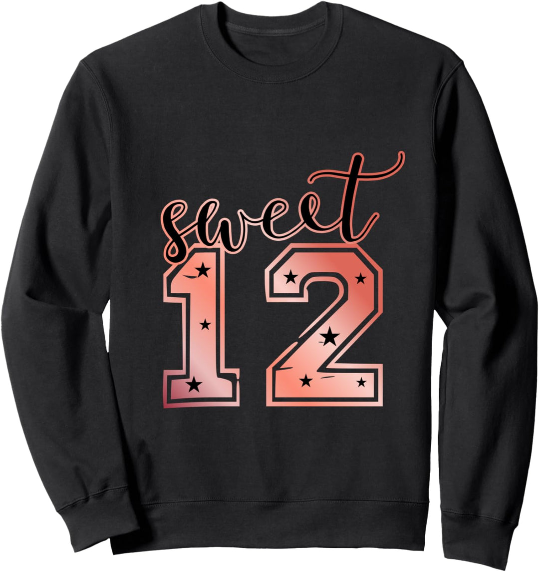 12ter Geburtstag Mädchen Geschenk zum 12. Geburtstag Langarm Sweatshirt