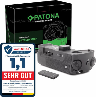 PATONA 1490 - Ersatz für Batteriegriff Panasonic DMW-BGG1 zu Lumix DMC-G80 DMC-G81 DMC-G85 - mit IR-