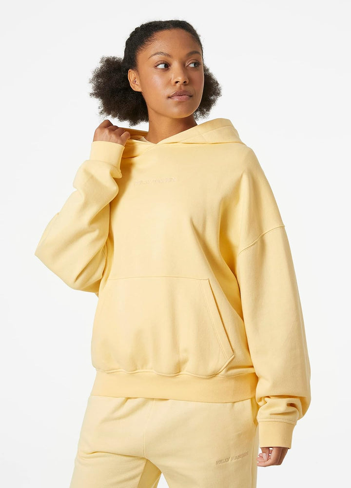 Helly Hansen Damen W Allure Hoodie Sweatshirt M Gelb, Cremefarben, M Gelb, Cremefarben