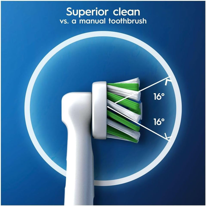 Oral-B CrossAction Aufsteckbürsten für elektrische Zahnbürste, 12 Stück, ganzheitliche Mundreinigung