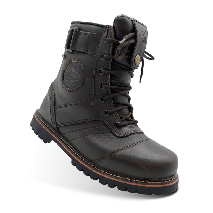 Mycl Turell Browning Motorradstiefel für Herren - Robuste, Wasserdichte Boots mit Rutschfester Sohle