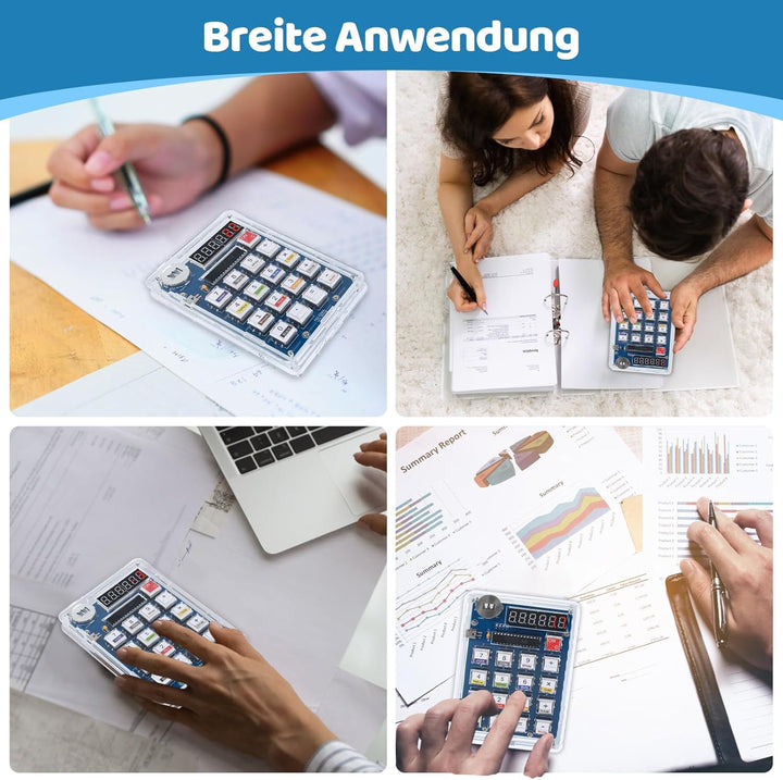 DONGKER DIY Lötübungsset, 6 Ziffern Lötprojekt Kit, DIY Löt Bausatz kit mit Display, Elektronische K
