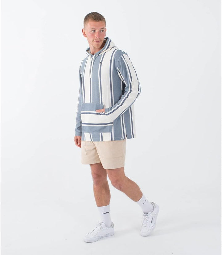 Hurley Herren Og Hooded Poncho Tshirt, Schwarze Kombi.