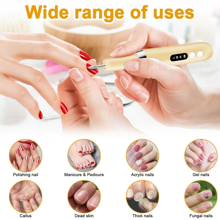 Elektrische Nagelfeile Nagelfräser Maniküre Set Fräser Gelnägel Nail Drill Nägel Pediküre Pprofessio