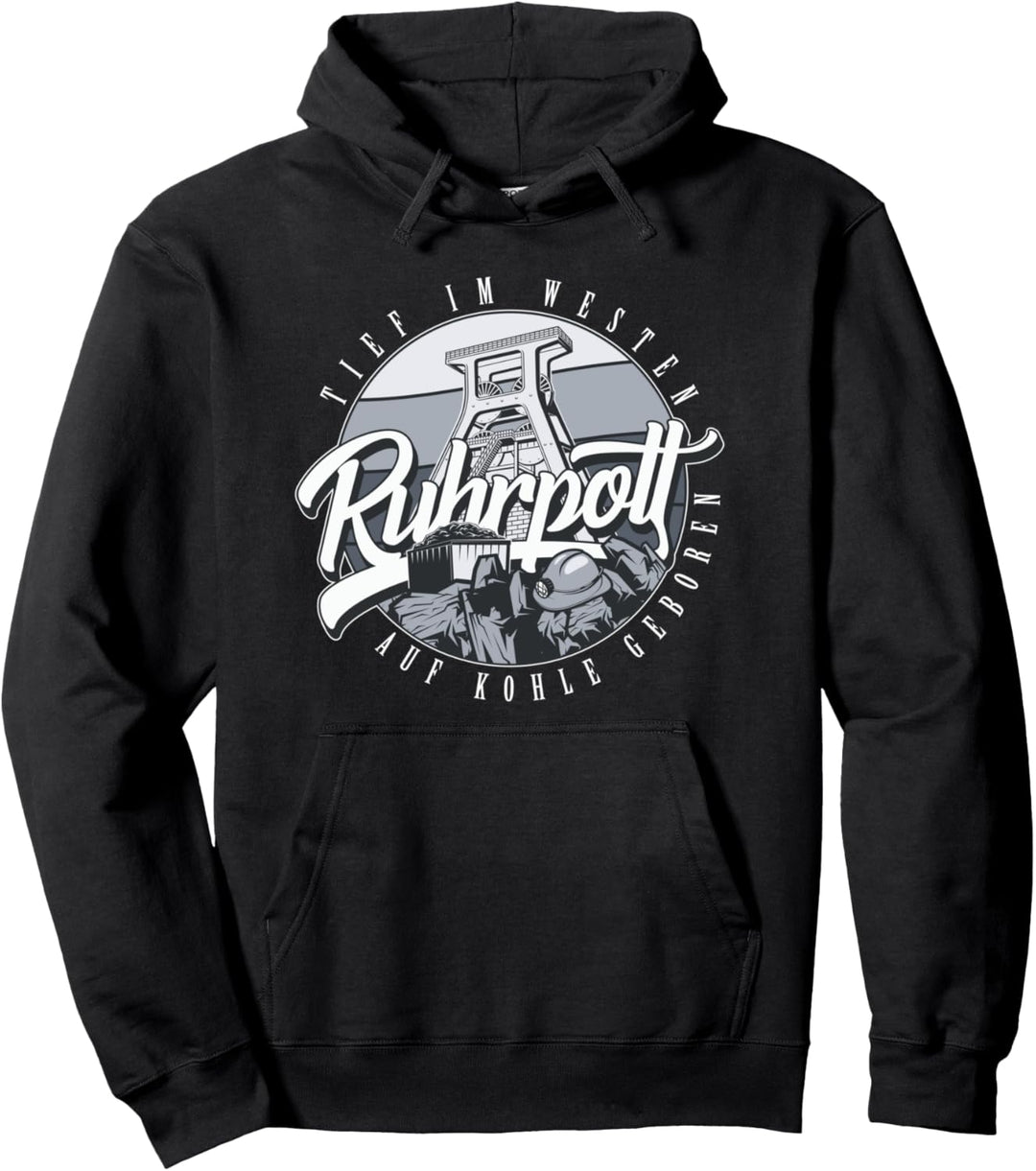 Ruhrpott - Förderturm Logo Badge Pullover Hoodie