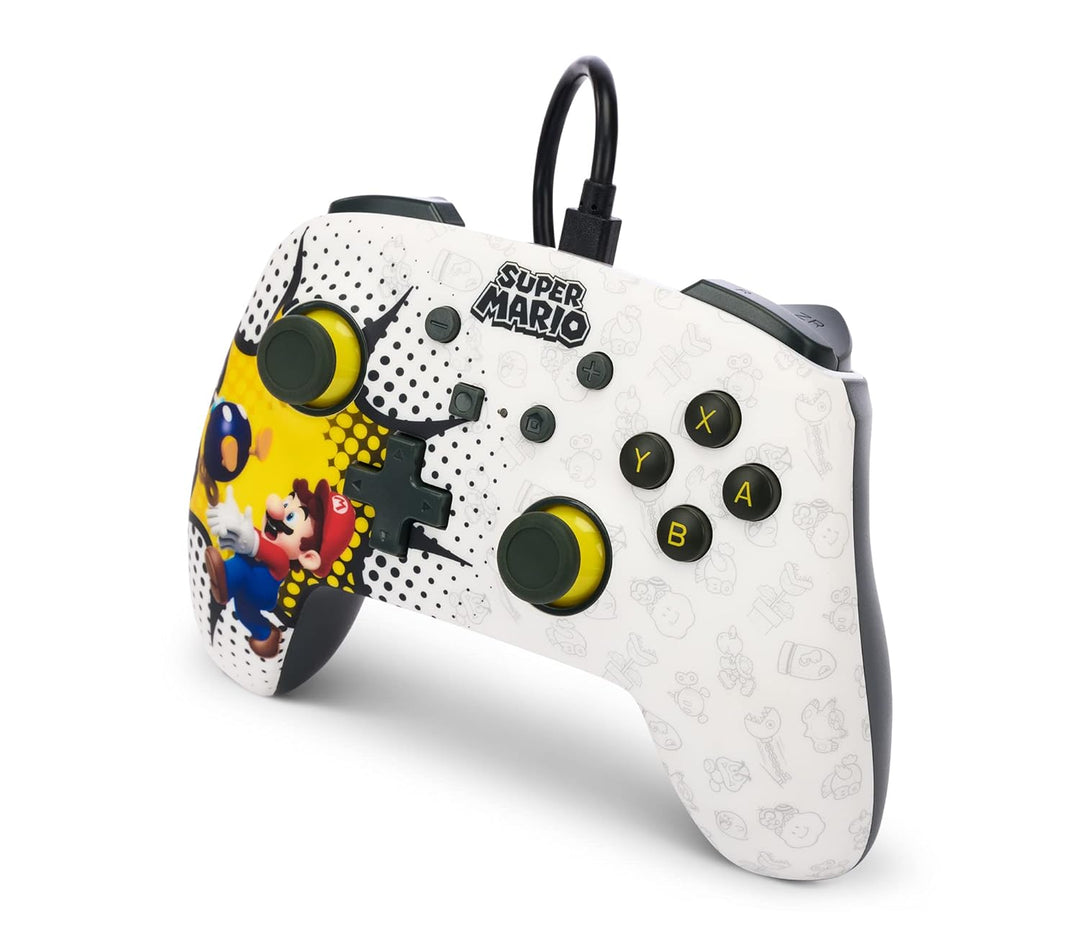 Verbesserter kabelgebundener PowerA-Controller für Nintendo Switch – Bob-omb Blast, Bob-omb Blast