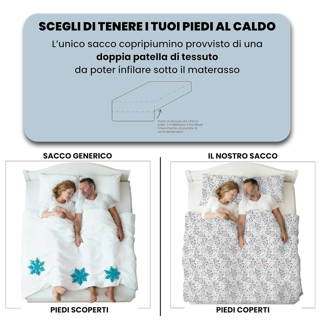 Italian Bed Linen Fantasy Bettbezug, Flor, Kleine doppelte