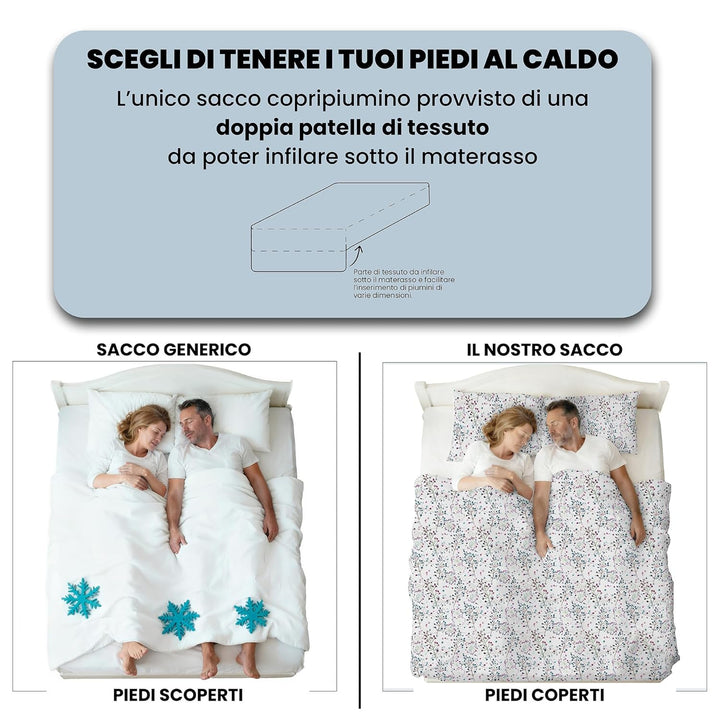 Italian Bed Linen Fantasy Bettbezug, Flor, Kleine doppelte