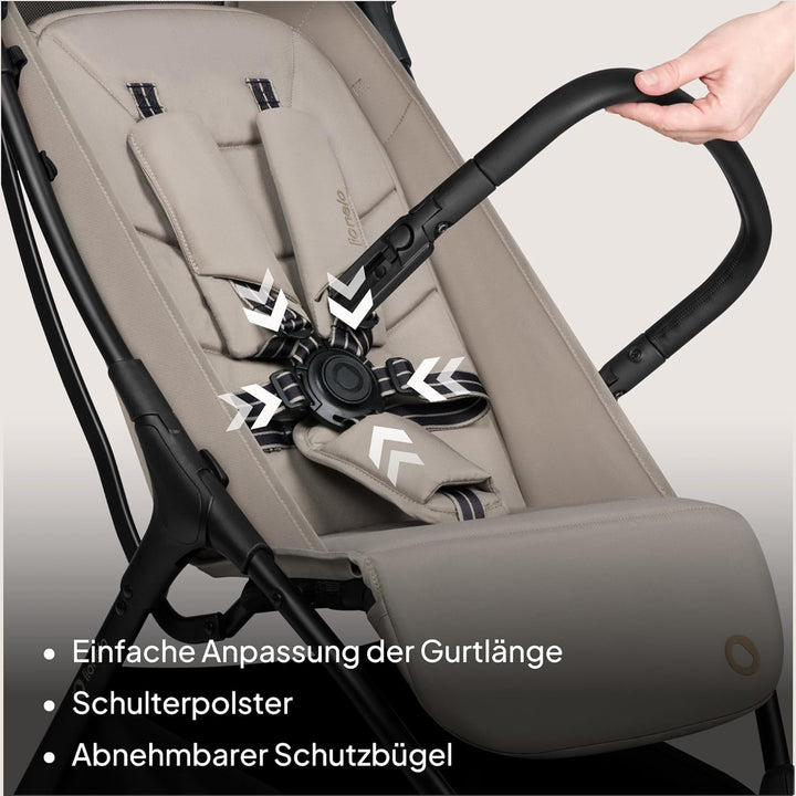 Lionelo Agia Reisebuggy Bis 22 kg, Leichter Buggy Kinderwagen ab 6 Monaten, Klein Zusammenklappbar m