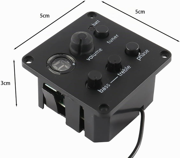 Tonabnehmer-Set für Akustikgitarre, Vorverstärker, 3-Band-EQ, Fishman ISYS, integriertes Loch für el