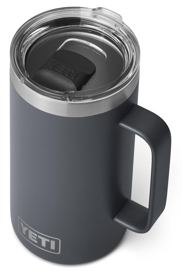 YETI Rambler Krug, Edelstahl, Charcoal, 24oz (710ml), Charcoal