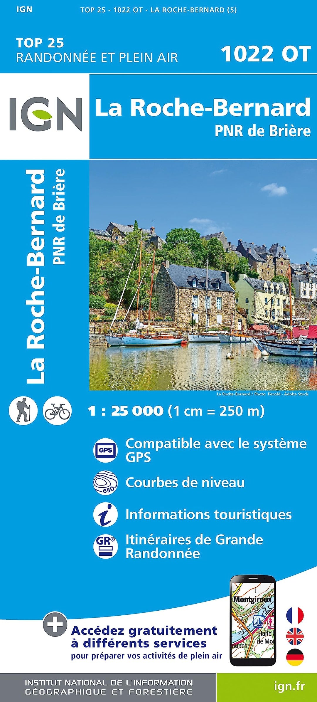 1022OT La Roche-Bernard (TOP 25), Karte